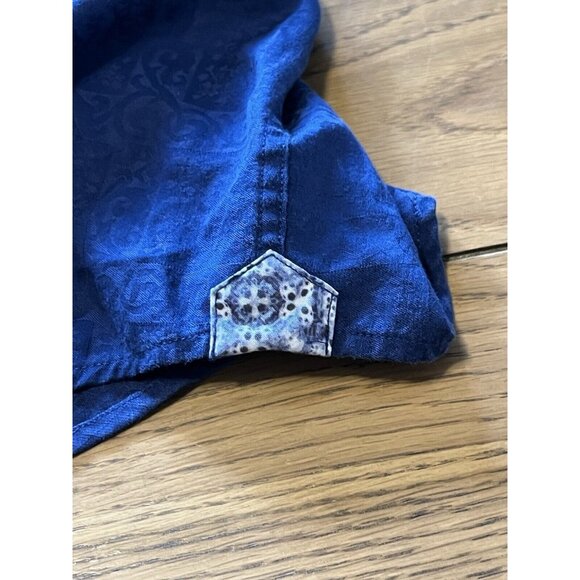 Mens Robert Graham Colored Cuff Button Up Shirt Sz 2XL Classic City Professional - Picture 14 of 16